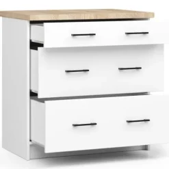 SZAFKA KUCHENNA OLIWIA S 80cm 3S BIAŁA