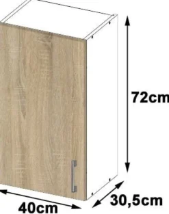 SZAFKA KUCHENNA WISZĄCA W 40cm D1 H720 LIMA