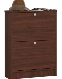 Szafka na buty 2 uchylne drzwiczki 60 cm - wenge