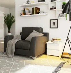 SZAFKA NOCNA CL2 40 cm BIAŁY AKRYL POŁYSK