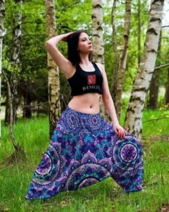 SZARAWARY yoga fittnes duża mandala fiolet Polska