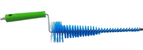 Szczotka do gum strzykowych, 3 stopniowa, zielony/niebieski, 44 cm