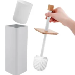 Szczotka do WC tuba wolnostojąca do toalety bambus - Yoka