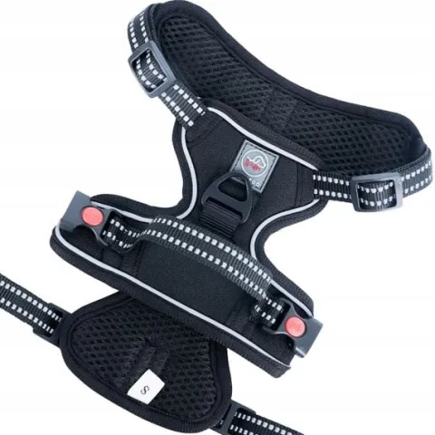 SZELKI BEZUCISKOWE typu GUARD dla psa ELITE L red