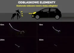 Szelki treningowe dla psa typu easy walk, ODBLASKI
