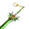 Szmaragdowy miecz | Metal | 22 cm | Brelok | Genshin Impact