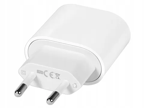 Szybka ładowarka kostka 20w uniwersalna zasilacz usb-c (biała)