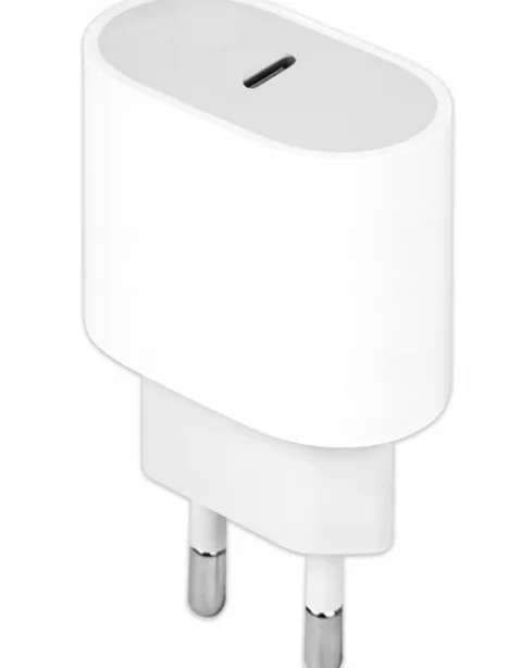 Szybka ładowarka kostka 20w uniwersalna zasilacz usb-c (biała)