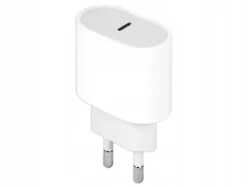 Szybka ładowarka kostka 20w uniwersalna zasilacz usb-c (biała)