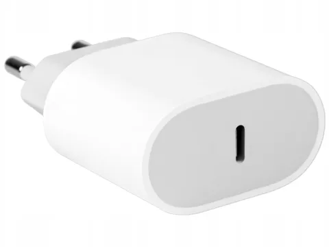 Szybka ładowarka kostka 20w uniwersalna zasilacz usb-c (biała)