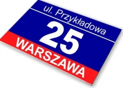 TABLICA Z NUMEREM DOMU TABLICZKA adresowa 40x30