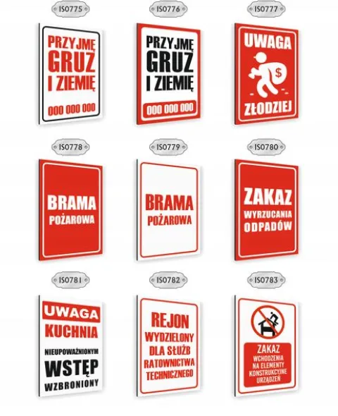 Tabliczka znak informacyjny dibond 40x30 zakaz dokarmiania kotów i gołębi