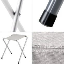 Taboret Składany Heckermann Biały
