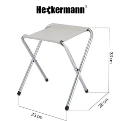 Taboret Składany Heckermann Biały