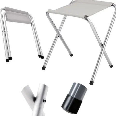Taboret Składany Heckermann Biały