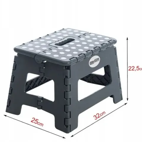 Taboret stołek składany antypoślizgowy krzesło podest schodek 150kg 22cm