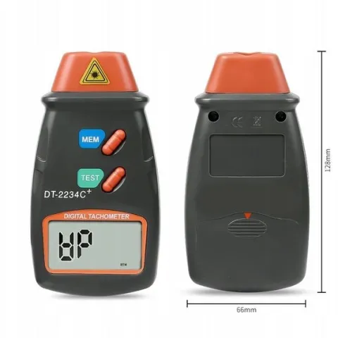 TACHOMETR LASEROWY MIERNIK OBROTÓW OBROTOMIERZ LCD