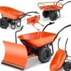 Taczka elektryczna budowlana koleba ogrodowa BAUMR-AG 3w1 120L 260kg 40V