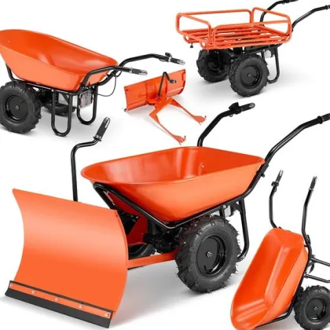 Taczka elektryczna budowlana koleba ogrodowa BAUMR-AG 3w1 120L 260kg 40V