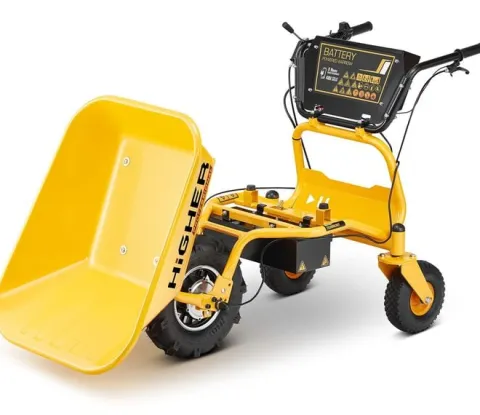 Taczka elektryczna wozidło akumulatorowe HIGHER 500W 150kg 120L 09515