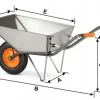 Taczka OGRODOWA budowlana spawana stalowa HIGHER 120L 210kg metalowa