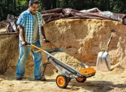 Taczka ogrodowa wózek Worx WG050 140kg Solidna