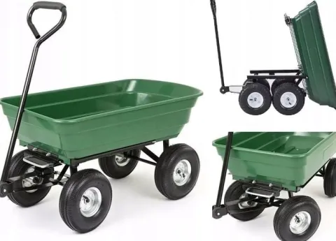 TACZKA WYWROTKA WÓZEK OGRODOWY PRZYCZEPKA METCOR 3w1 TC2145 XXL