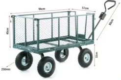 Taczka wózek ogrodowy transportowy przyczepka 250L
