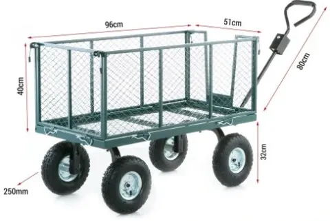Taczka wózek ogrodowy transportowy przyczepka 250L