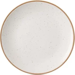 Talerz deserowy ceramiczny beżowy 20 cm