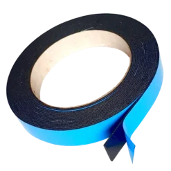 TAŚMA E2122 1mm/19mm/5m PIANKA 2-STR LEPNA, CZARNA, ODPORNA NA UV