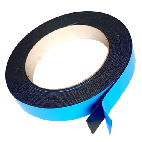 TAŚMA E2122 1mm/19mm/5m PIANKA 2-STR LEPNA, CZARNA, ODPORNA NA UV