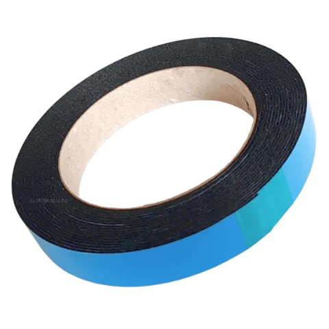 TAŚMA E2122 1mm/19mm/5m PIANKA 2-STR LEPNA, CZARNA, ODPORNA NA UV
