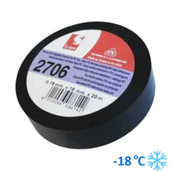 TAŚMA IZOLACJA PCV 2706 19mm/20m CZARNA, MROZOODPORNA -18*C, VDE, SCAPA