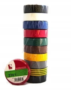 Taśma izolacyjna SCAPA 2701 PCV 19mmx20m MIX 10szt