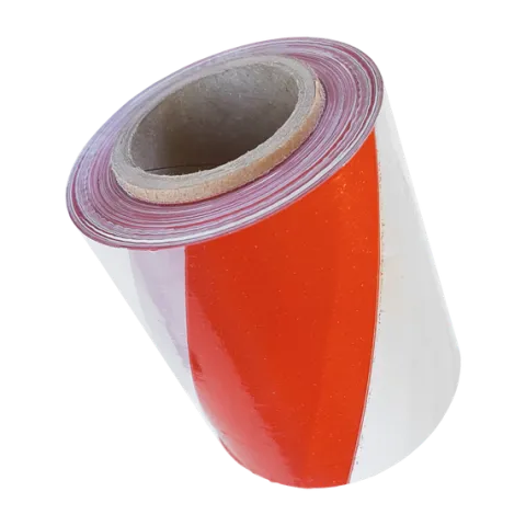 TAŚMA OSTRZEGAWCZA TO 80mm/100m ODGRODZENIOWA CZERWONO-BIAŁA 1-STR NADRUK