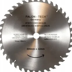 Tarcza widiowa do drewna 400 × 32 mm 40T widia Falon-Tech