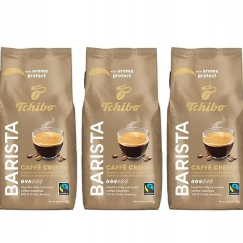 Tchibo Barista Caffe Crema 3x1kg kawa ziarnista ZESTAW