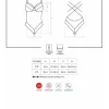 860-TED body czarne - cudowne doznania Obsessive L/XL