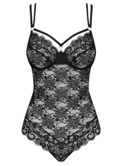 860-TED body czarne - cudowne doznania Obsessive L/XL