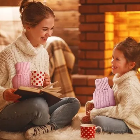 TERMOFOR DUŻY 2L SWETER GUMOWY POKROWIEC OGRZEWACZ DO RĄK NA WODĘ PREZENT