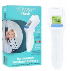 TERMOMETR BEZDOTYKOWY ELEKTRONICZNY NA PODCZERWIEŃ VITAMMY FLASH CERTYFIKAT