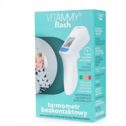 TERMOMETR BEZDOTYKOWY ELEKTRONICZNY NA PODCZERWIEŃ VITAMMY FLASH CERTYFIKAT