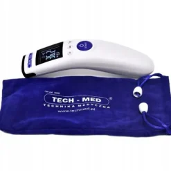 TERMOMETR bezdotykowy MEDYCZNY elektroniczny na podczerwień + ETUI TECH-MED