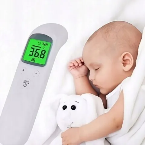 TERMOMETR BEZDOTYKOWY NA PODCZERWIEŃ ELEKTRONICZNY DOKŁADNY 1s