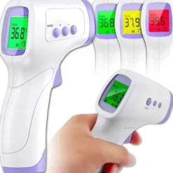 TERMOMETR BEZDOTYKOWY NA PODCZERWIEŃ LCD ELEKTRONICZNY CYFROWY DOKŁADNY