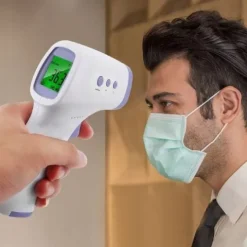 TERMOMETR BEZDOTYKOWY NA PODCZERWIEŃ LCD ELEKTRONICZNY CYFROWY DOKŁADNY