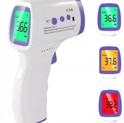 TERMOMETR BEZDOTYKOWY NA PODCZERWIEŃ LCD ELEKTRONICZNY CYFROWY CERTYFIKAT