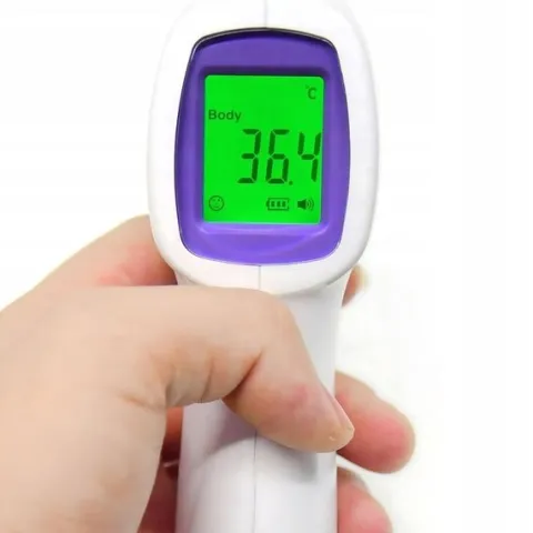 TERMOMETR BEZDOTYKOWY NA PODCZERWIEŃ LCD ELEKTRONICZNY CYFROWY CERTYFIKAT