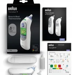 TERMOMETR DO UCHA DOUSZNY BRAUN IRT6520 THERMOSCAN 7 AGE PRECISION